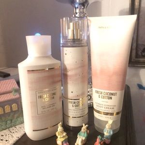NEW RELEASE — Bath and Body Works FRESH COCONUT AND COTTON Set